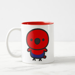 Eclectus Parrot / Female Two-Tone Coffee Mug