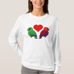 Eclectus Parrot Love Women's Bella+Canvas Long Sleeve T-Shirt