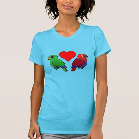 Eclectus Parrot Love Women's American Apparel Fine Jersey Short Sleeve ...