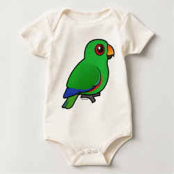 Customizable Male Eclectus Parrot Infant Organic Creeper