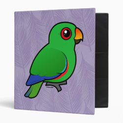 Customizable Male Eclectus Parrot Avery Signature Binder 8.5x11