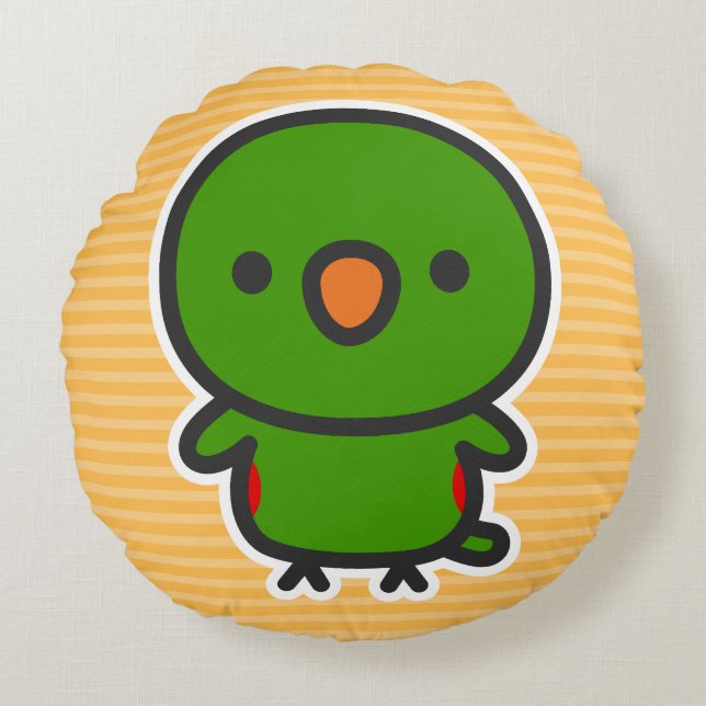 Eclectus Parrot / Male Round Pillow (Front)