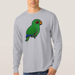 Customizable Male Eclectus Parrot Men's Basic Long Sleeve T-Shirt
