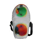 Eclectus Parrot Realistic Painting Messenger Bag