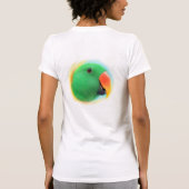 Eclectus parrot realistic painting T-Shirt (Back)