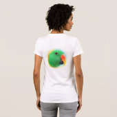 Eclectus parrot realistic painting T-Shirt (Back Full)