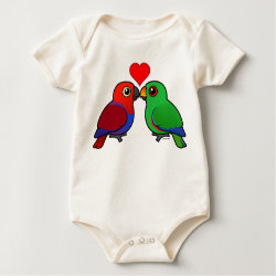 Eclectus Parrots in Love Infant Organic Creeper