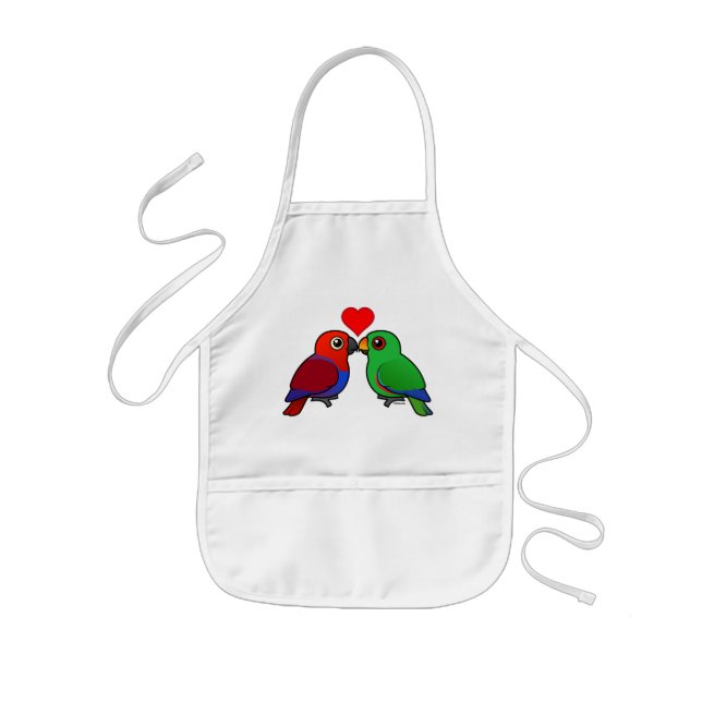 Eclectus Parrots in Love Kids' Apron (Front)