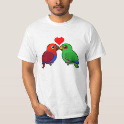 Eclectus Parrots in Love Men's Crew Value T-Shirt