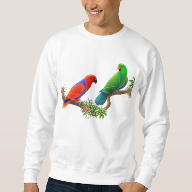 Eclectus Parrots Sweatshirt (Front)
