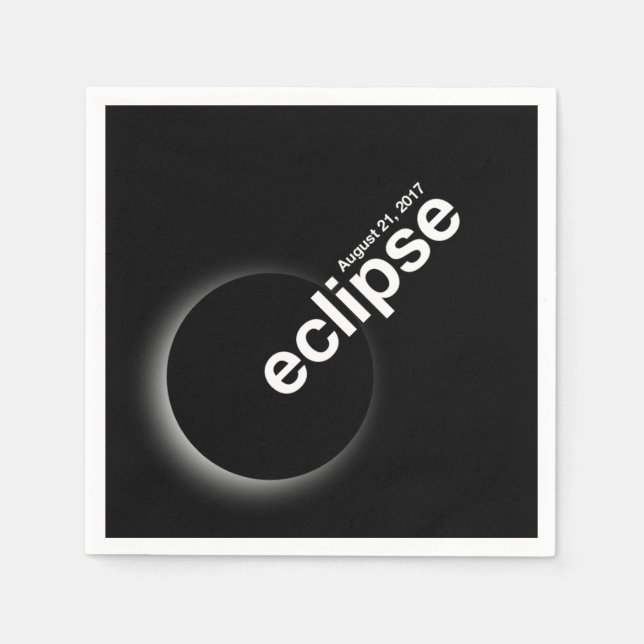 Eclipse  2017 paper napkins (Front)