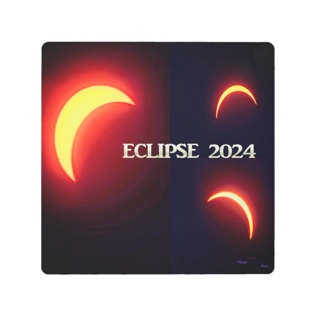 Eclipse 2024 metal print (Front)
