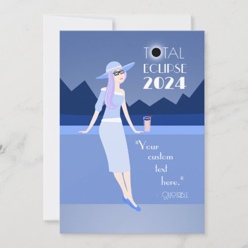 Eclipse 2024 Moonshadow Holiday Card