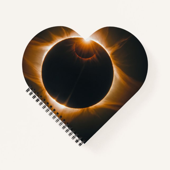 Eclipse and space Cosmos colors Notebook (Front)