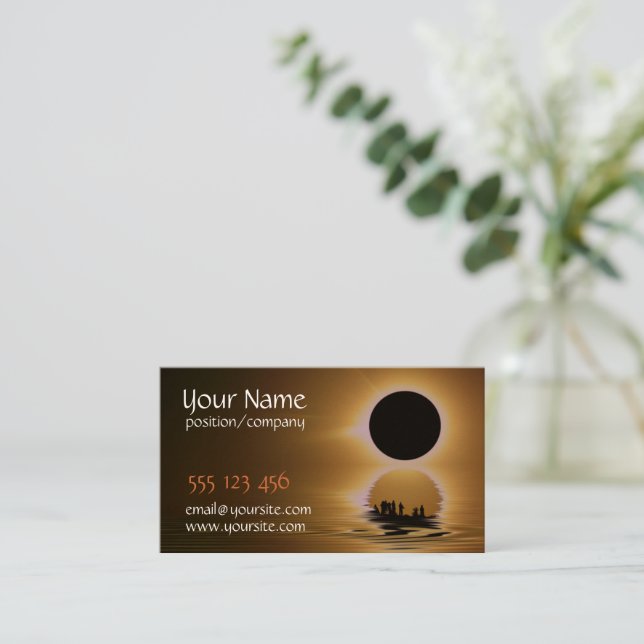 Eclipse Chaser Business Card (Standing Front)