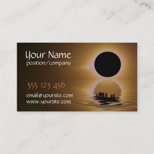 Customizable Eclipse Chaser Business Card