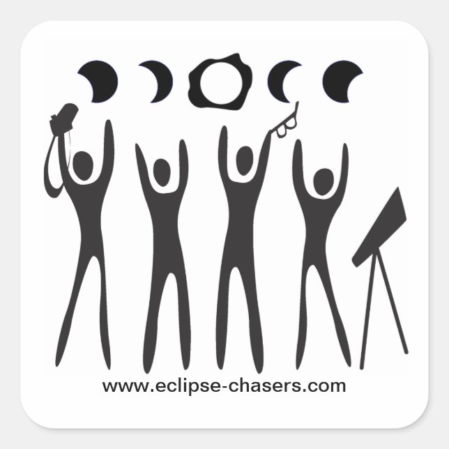 Eclipse Chasers logo stickers (Front)