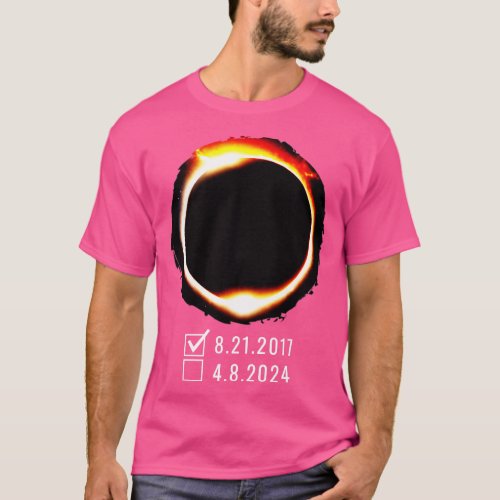 Eclipse Checklist 2017 2024 Total Solar Eclipse T_Shirt