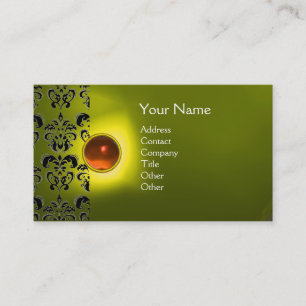 ECLIPSE DAMASK GEM MONOGRAM BUSINESS CARD