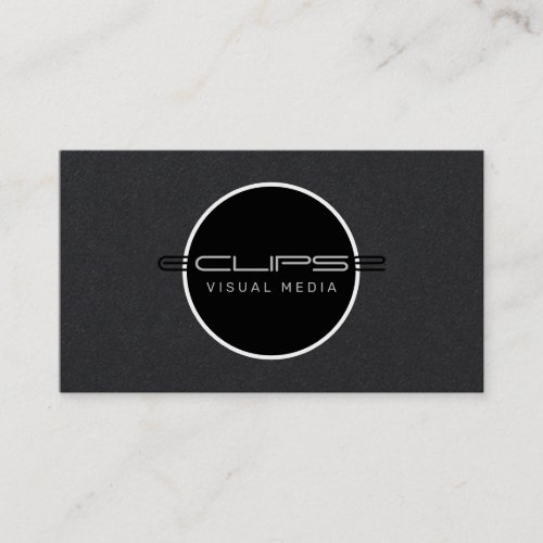 Eclipse Dark Minimal Business Card