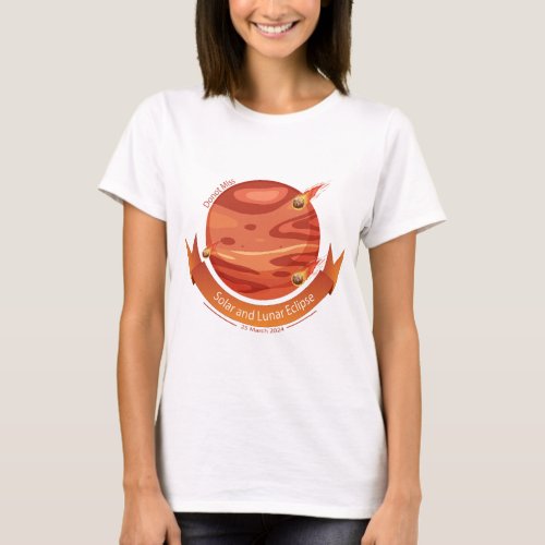 Eclipse_Inspired Fashion Solar and Lunar Eclipse  T_Shirt