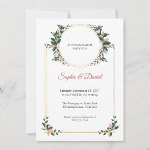 Eclipse Lintel Engagement Party Invitation