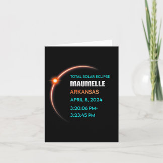 Eclipse Maumelle Arkansas Total Solar Eclipse 2024 Card