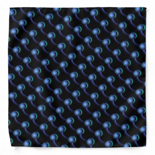 ECLIPSE MONOGRAM Vibrant black blue Bandana