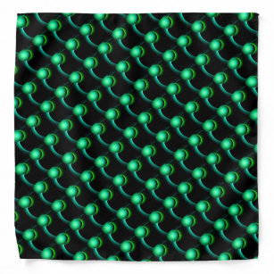 ECLIPSE MONOGRAM Vibrant black green Bandana