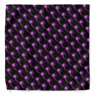 ECLIPSE MONOGRAM Vibrant black purple Bandana