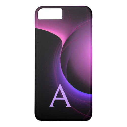 ECLIPSE MONOGRAM Vibrant black purple iPhone 8 Plus7 Plus Case