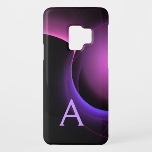 ECLIPSE MONOGRAM Vibrant black purple Case_Mate Samsung Galaxy S9 Case