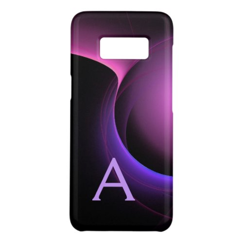 ECLIPSE MONOGRAM Vibrant black purple Case_Mate Samsung Galaxy S8 Case