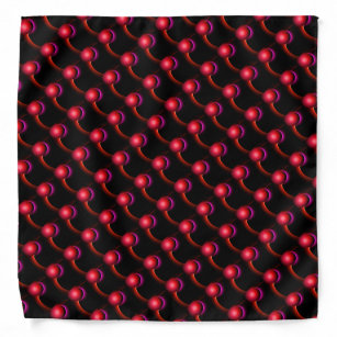 ECLIPSE MONOGRAM Vibrant black red Bandana