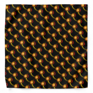 ECLIPSE MONOGRAM Vibrant black yellow Bandana