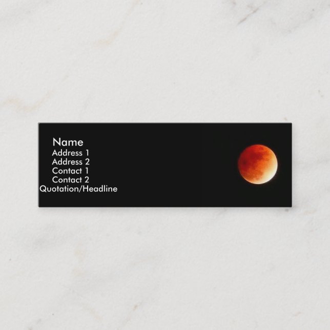 Eclipse Moon Profile Card (Front)
