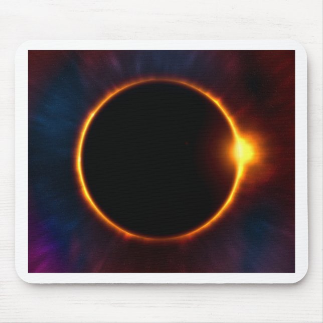 Eclipse Moon Sun Twilight Mouse Pad (Front)