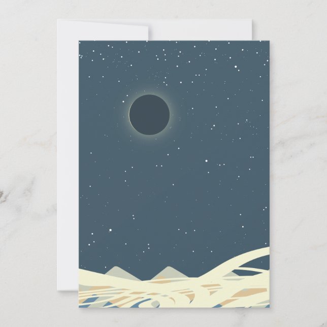 Eclipse of Sun Art with "Snakes"  Invitation (Front)