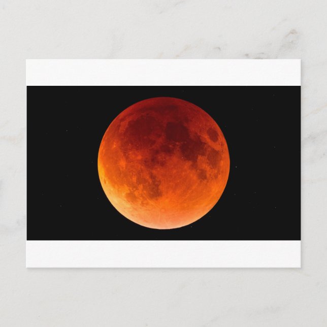 Eclipse of the Blood Moon Postcard (Front)