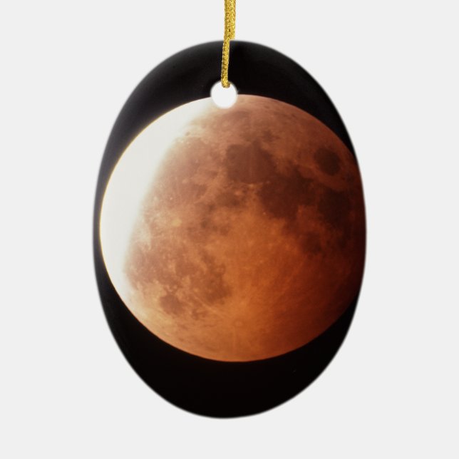 eclipse of the moon ceramic ornament (Front)