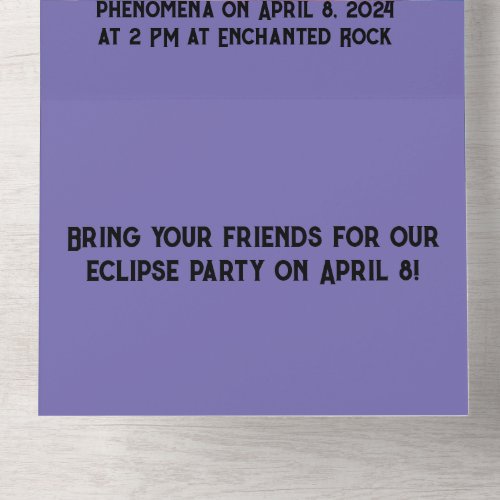 Eclipse Party invite