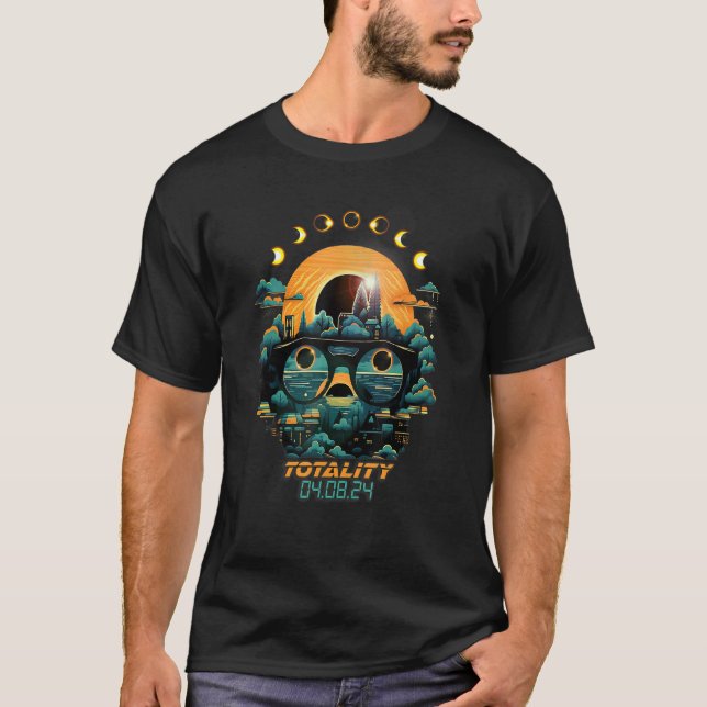 Eclipse Phases Total Solar Eclipse 2024 Totality A T-Shirt (Front)