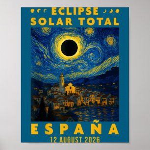 Eclipse Solar Total España 2026 Poster