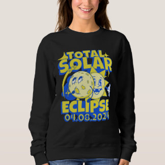 Eclipse Solar Totality 2024 Souvenir Retro April 8 Sweatshirt