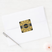 Eclipse Sunflower Mandala Graduation Sticker (Envelope)