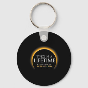 Eclipse Twice In Lifetime 2024 Solar Eclipse Keychain