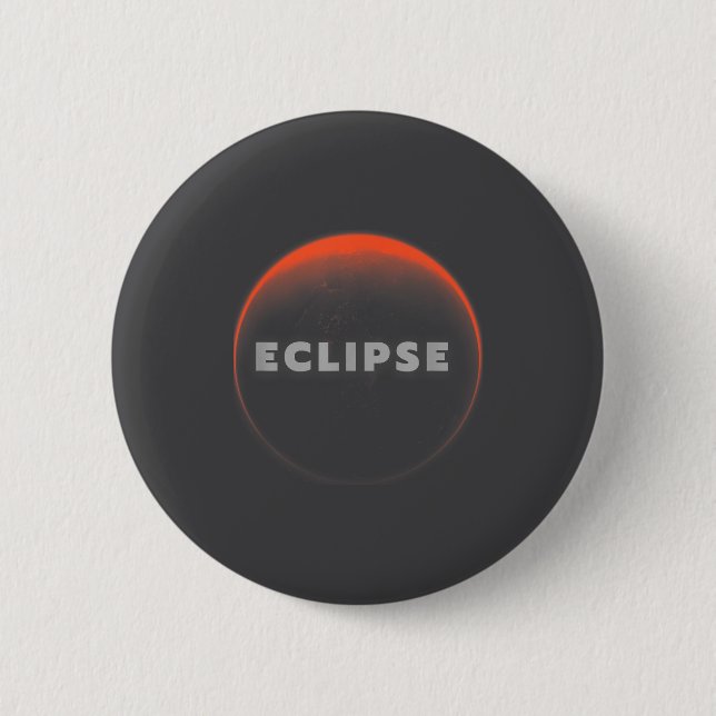 Eclipse Universal Total Lunar Solar Eclipse Total  Button (Front)