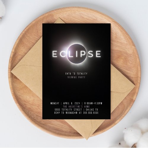 Eclipse Viewing Party Invitation