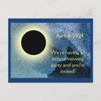 ECLIPSE VIEWING PARTY INVITATIONS to PERSONALIZE
