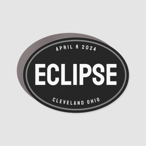 Eclipse watch destination in your town editable  car magnet